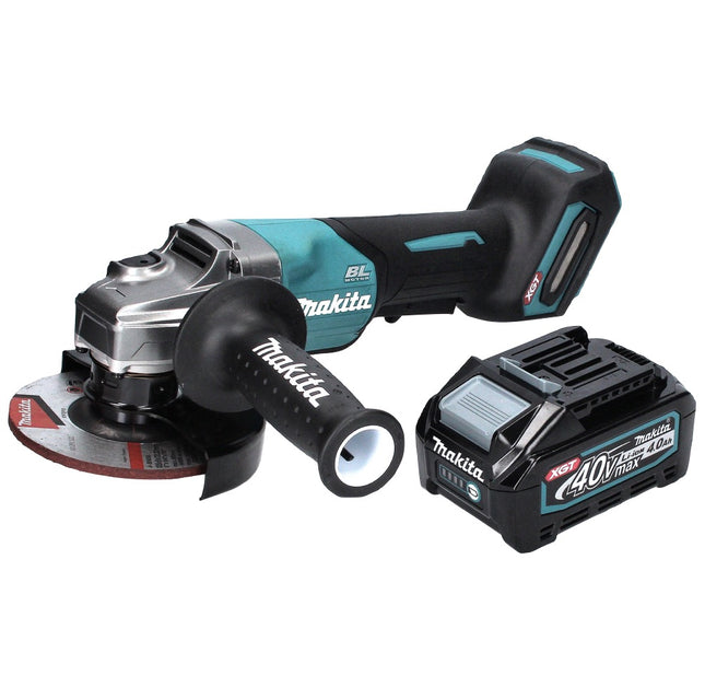 Makita GA 016 GM1 Smerigliatrice angolare a batteria 40 V max. 125 mm Brushless XGT + 1x Batteria 4,0 Ah - senza caricabatterie