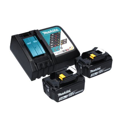 Sega a nastro a batteria senza spazzole Makita DPB 183 RF 18 V 66 mm + 2x batterie 3,0 Ah + caricabatterie