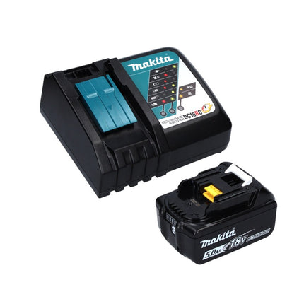 Sierra de cinta sin cable y sin escobillas Makita DPB 183 RT1 18 V 66 mm + 1x Batería 5.0 Ah + Cargador
