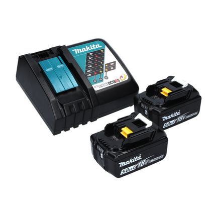 Makita DPB 183 RT Akku Bandsäge 18 V 66 mm Brushless + 2x Akku 5,0 Ah + Ladegerät