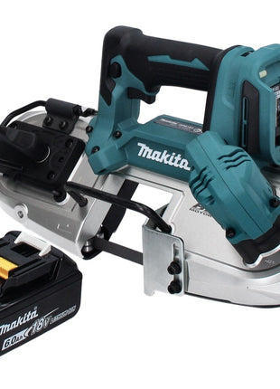 Makita DPB 183 G1 Scie à ruban sans fil 18 V 66 mm brushless + 1x Batterie 6.0 Ah - sans chargeur