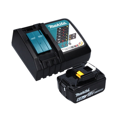 Sierra de cinta sin cable y sin escobillas Makita DPB 183 RG1 18 V 66 mm + 1x Batería 6,0 Ah + Cargador