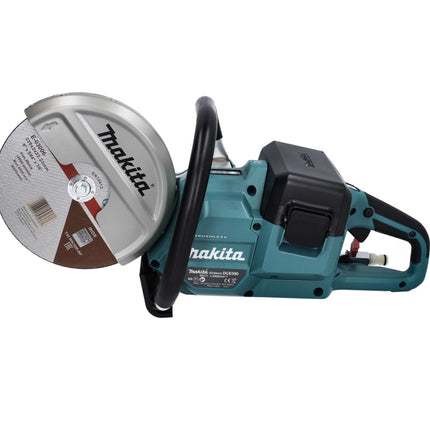 Makita DCE 090 RG2X1 Cordless Brushless Disc Cutter 36 V (2x 18 V) 230 mm + Batteries 6.0 Ah + Charger