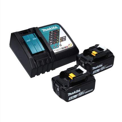 Makita DTW 700 RTJ cordless impact wrench 18 V 700 Nm 1/2" XPT Brushless + 2x rechargeable battery 5.0 Ah + charger + Makpac