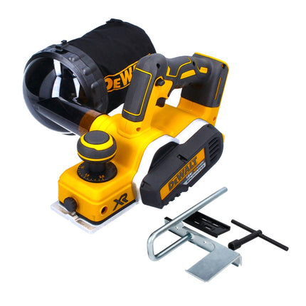 DeWalt DCP 580 N Akku Hobel 18 V 82 mm Brushless + Staubfangsack DWV 9390 - ohne Akku, ohne Ladegerät