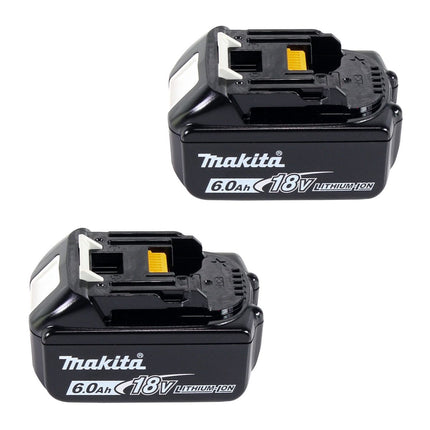Makita DUB 363 G2V Cordless blower / leaf vacuum 36 V ( 2x 18 V ) Brushless + suction set + 2x battery 6.0 Ah - without charger