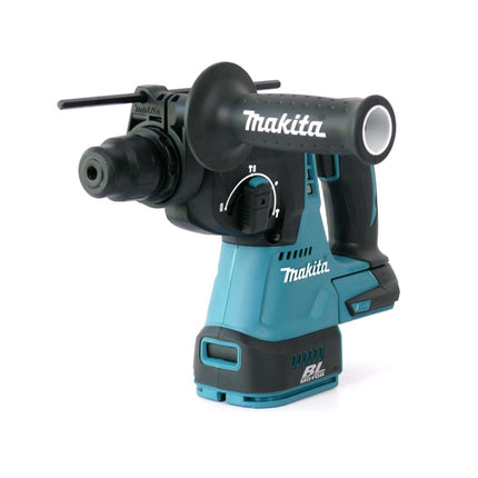 Marteau perforateur sans fil Makita DHR 242 RFJ 18 V 2,0 J SDS-plus sans balais + 2x batteries 3,0 Ah + chargeur + jeu de perceuses et burins 11 pièces certifiés PGM + Makpac.