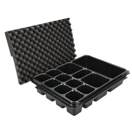 Makita P-83674 Bandeja Divisora con 12 Compartimentos + Funda de Espuma para Herramientas Manuales