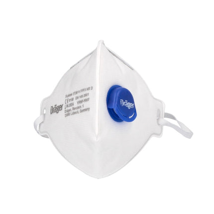 Dräger X-plore 1730 V FFP3 NR D Halbmaske 20 Stück ( 2x 3951088 ) FFP3 Partikelfiltrierend Universalgröße mit CoolMAX Ventil Atemschutzmaske