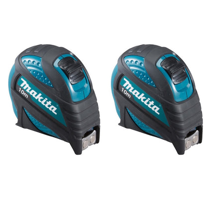 Makita 2x B-57168 Maßband 10 m Rollbandmaß mit magnetischen Haken