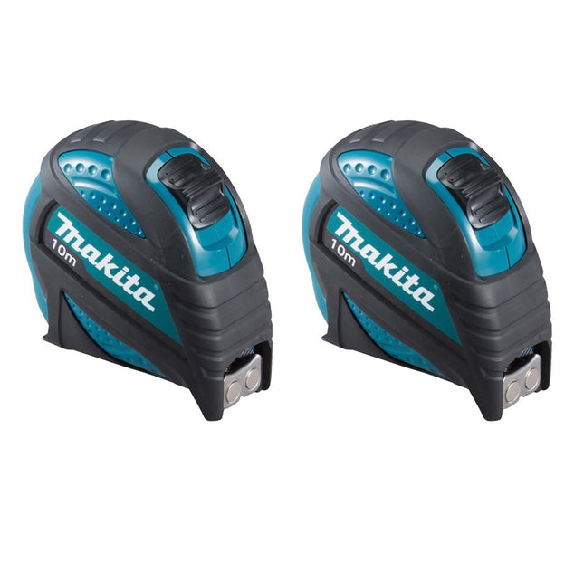 Makita 2x B-57168 Maßband 10 m Rollbandmaß mit magnetischen Haken
