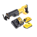 Akumulatorowa pilarka szablasta Dewalt DCS 380 D2 Pilarka szablasta 18 V + 2x akumulator 2,0 Ah + ładowarka