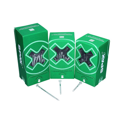 SPAX Vis de réglage 6,0 x 70 mm - 500 pièces (5x 161010600703) filetage de réglage avec rainures de retenue tête plate T-STAR Plus 4Cut WIROX