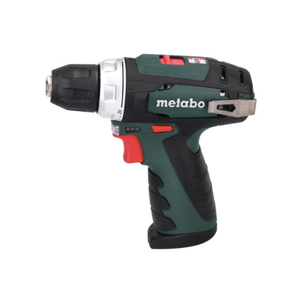 Metabo PowerMaxx BS Basic Set taladro/destornillador inalámbrico 10,8 V 34 Nm (600080880) + 2x batería 2,0 Ah + cargador + juego de brocas de 64 piezas + 1x máscara FFP2 + estuche