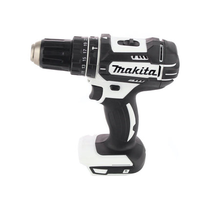 Makita DLX 2131 J Akku Kombo Kit 18 V mit DHP 482 Weiß 62 Nm + DTD 152 165 Nm + 2x Akku 3,0 Ah + Ladegerät + Makpac