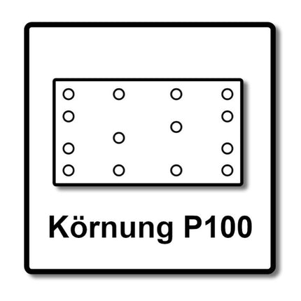 Festool STF 80x133 RU2/50 Sanding strips Rubin 2 P100 80 x 133 mm 200 pcs. ( 4x 499049 ) for Rutscher RTS 400, RTSC 400, RS 400, RS 4, LS 130
