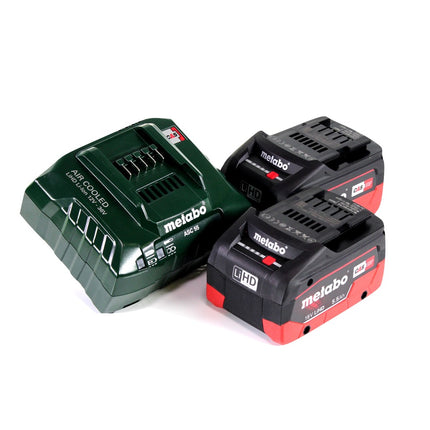 Metabo AHS 18-65 V tagliasiepi a batteria 18 V 63 cm + 2x batteria 5,5 Ah + caricatore