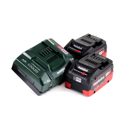 Metabo KGS 18 LTX 216 Scie à onglets sans fil 18V 216 mm + 2x Batteries 5,5Ah + Chargeur (619001660)