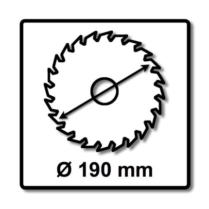 Juego especial de hojas de sierra circular Festool TF58 3x 190 x 2,6 mm 190 mm (3x 492051) 58 dientes