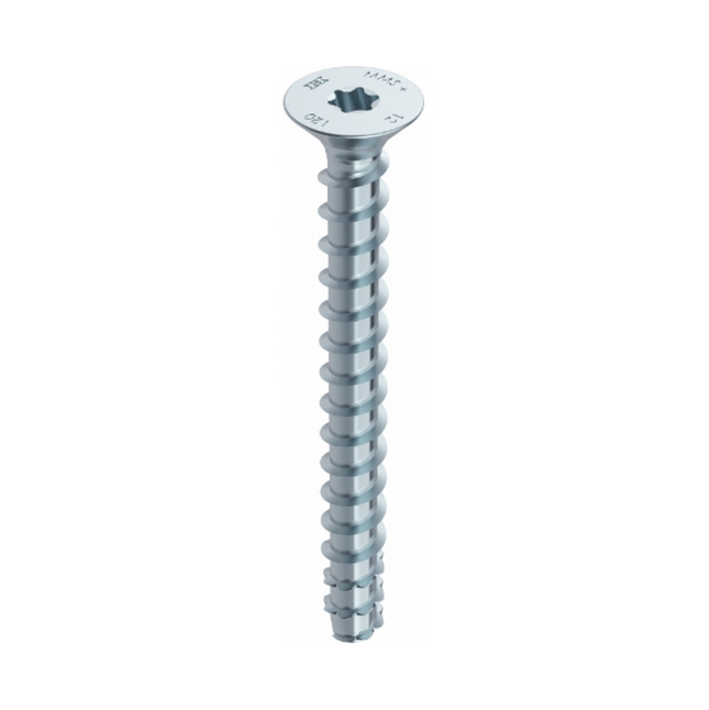 HECO MULTI MONTI plus F Screw Anchor 6,0 x 60mm, Concrete Screw, Countersunk Head, T-Drive, Blue Zinc Plated, A2K, 100 pcs. (48497)