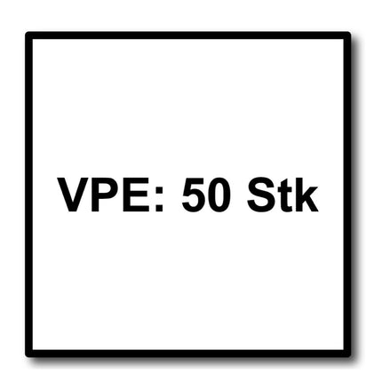 HECO MULTI MONTI plus SS Vis d'ancrage 10,0 x 60 mm, Vis à béton, Tête hexagonale avec écrou, Revêtement HP, 50 pcs. (2x 48439)