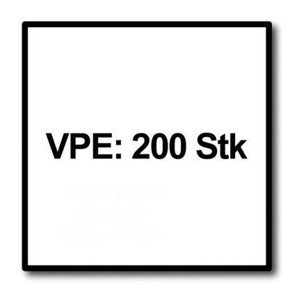 HECO MULTI MONTI plus MS Schraubanker 7,5 x 60 mm 200 Stück ( 4x 52374 ) Betonschraube flacher Rundkopf T-Drive verzinkt blau A2K