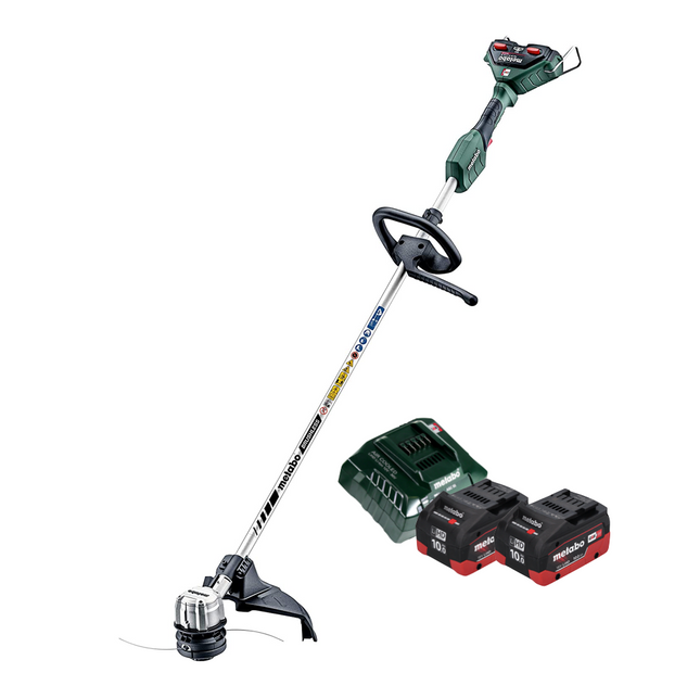 Metabo FSD 36-18 LTX BL 40 Decespugliatore a batteria 36 V ( 2x 18 V ) impugnatura rotonda brushless + 2x batteria 10,0 Ah + caricabatteria