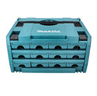 Makita MAKSTOR 3.12 Valigetta degli attrezzi con 12 cassetti ( P-84327 ) 395 x 295 x 215 mm
