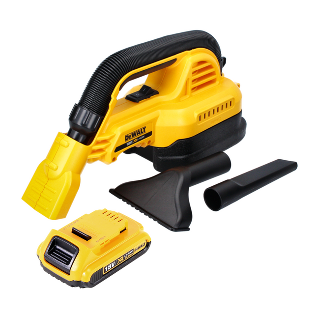 Aspirapolvere portatile a batteria DeWalt DCV 517 18 V 1,9 L + 1x batteria 2,0 Ah - senza caricabatteria
