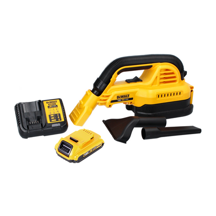 DeWalt DCV 517 D1 Aspirateur à main sans fil 18 V 1,9 L + 1x batterie 2,0 Ah + chargeur