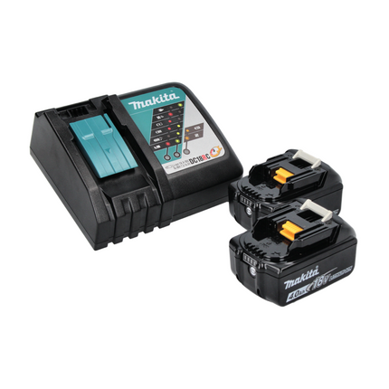 Soplador de hojas a batería Makita DUB 186 RM 18 V + 2x baterías 4,0 Ah + cargador