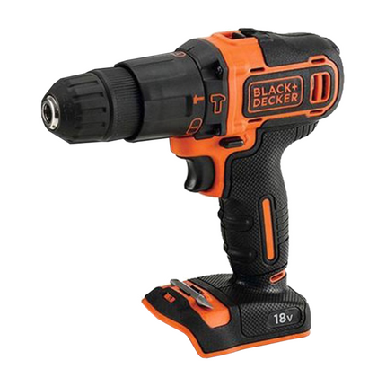 Black & Decker BDCHD18BAFC-QW Trapano avvitatore con percussione a batteria 18V 40Nm + 2x Batterie 1,5 Ah + Caricabatterie + Set accessori 80 pz. + Valigetta
