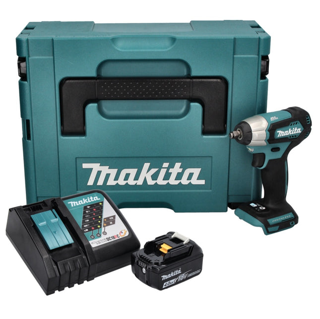 Akumulatorowy klucz udarowy Makita DTW 180 RM1J 18 V 180 Nm 3/8" bezszczotkowy + 1x akumulator 4,0 Ah + ładowarka + Makpac