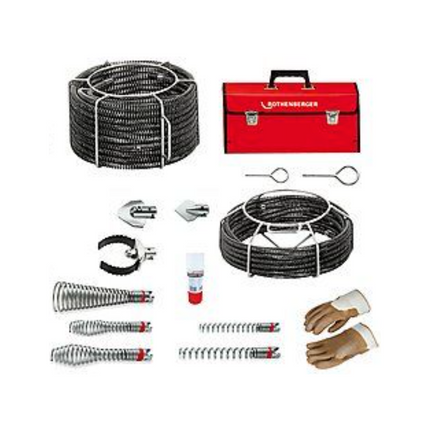 Rothenberger R600 máquina limpiatubos 690 W 16 - 22 mm ( 19173 ) + juego de herramientas en espiral