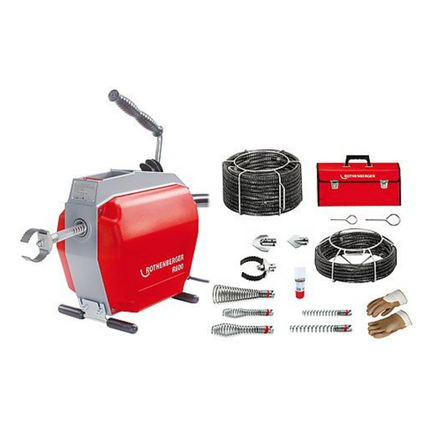 Rothenberger R600 máquina limpiatubos 690 W 16 - 22 mm ( 19173 ) + juego de herramientas en espiral