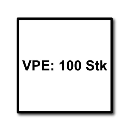 HECO TOPIX plus Vis à bois professionnelle 8,0 x 200 mm, Filetage partiel, Tête ronde large, T-Drive, Zingué bleu, A3K, 100 pcs. (2x 61319)