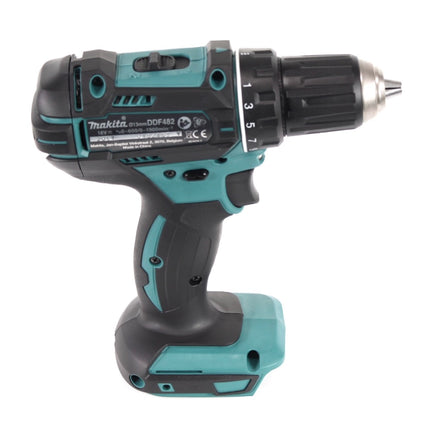 Taladro atornillador inalámbrico Makita DDF 482 Z 18 V 62 Nm + juego de puntas de 100 piezas - sin batería, sin cargador