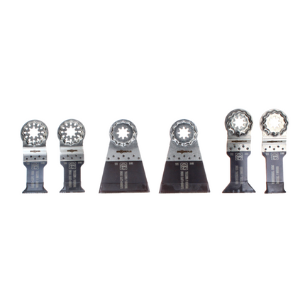 FEIN Best of E-Cut Juego de hojas de sierra para madera y metal Starlock Plus 6 piezas (35222967030) Acero HCS