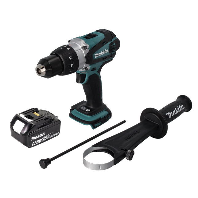 Martillo perforador sin cable Makita DHP 458 T1 18 V 91 Nm + 1x batería 5,0 Ah - sin cargador