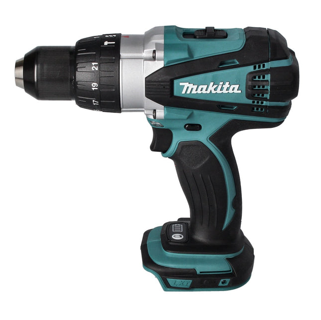 Taladro de percusión inalámbrico Makita DHP 458 RM 18 V 91 Nm + 2x batería recargable 4,0 Ah + cargador