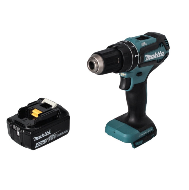 Taladro de percusión sin cable Makita DHP 485 M1 18 V 50 Nm sin escobillas + 1x batería recargable 4,0 Ah - sin cargador