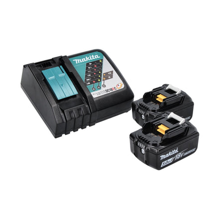 Makita DHP 456 RT Akku Schlagbohrschrauber 18 V 50 Nm + 2x Akku 5,0 Ah + Ladegerät