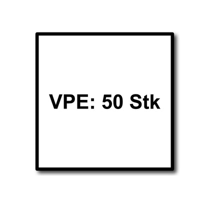 HECO MULTI MONTI plus F Schraubanker 7,5 x 120 mm 50 Stück ( 48519 ) Betonschraube, Senkkopf, T-Drive, verzinkt blau, A2K