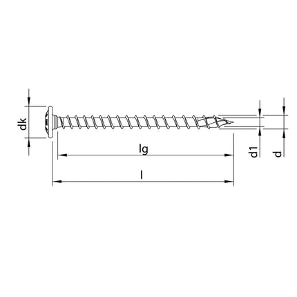 HECO TOPIX plus Profi Holzbauschraube 8,0 x 120 mm 100 Stück ( 2x 61270 ) Vollgewinde Holzschraube, Tellerkopf,  T-Drive, verzinkt blau, A3K