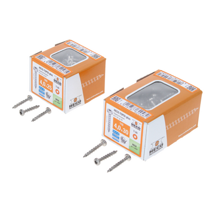 HECO set Clipper - 200 pièces (4x 62052) fixation invisible pour revêtements de terrasse sans rainure