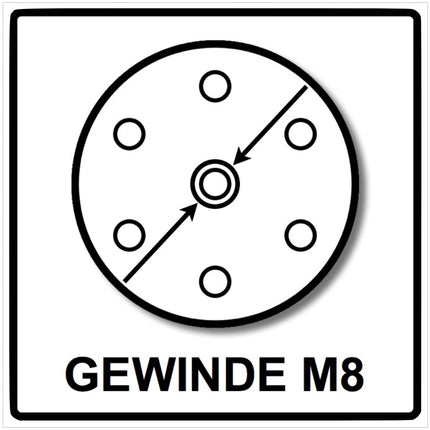 Makita Platorello morbido per lucidatrici / smerigliatrici 150 mm M8 ( 196684-1 ) - 4 pz.