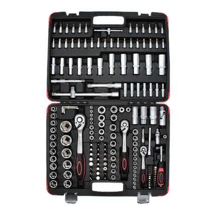 BGS technic Steckschlüssel Satz 172 tlg. ( 2283 ) Antrieb 6,3 mm ( 1/4" ) 10 mm ( 3/8" ) 12,5 mm ( 1/2" )