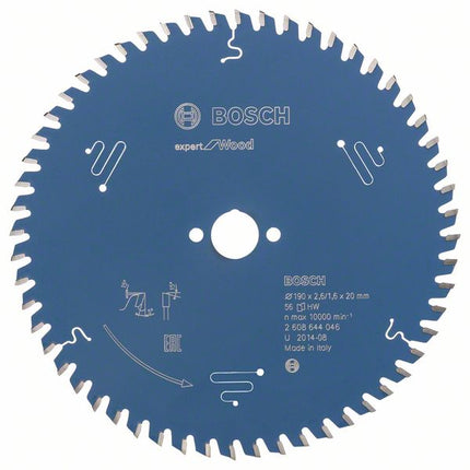 Piła tarczowa Bosch Expert for Wood 190 x 20 x 2,6 mm 56 zębów do drewna ( 2608644046 )
