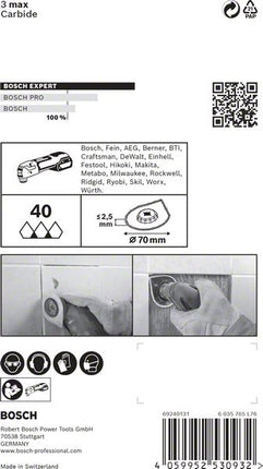 Bosch EXPERT 3 Max AVZ 70 RT4 removedor de mortero Starlock 87 x 70 mm 1 pieza (2608900041) para mortero de carburo - sucesor de 2608661757