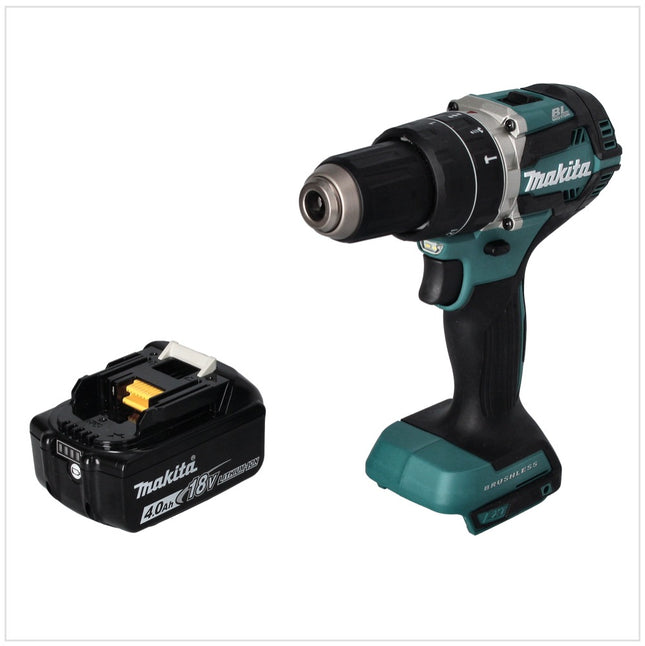 Taladro de percusión sin cable Makita DHP 484 M1 18 V 54 Nm sin escobillas + 1x batería recargable 4,0 Ah - sin cargador